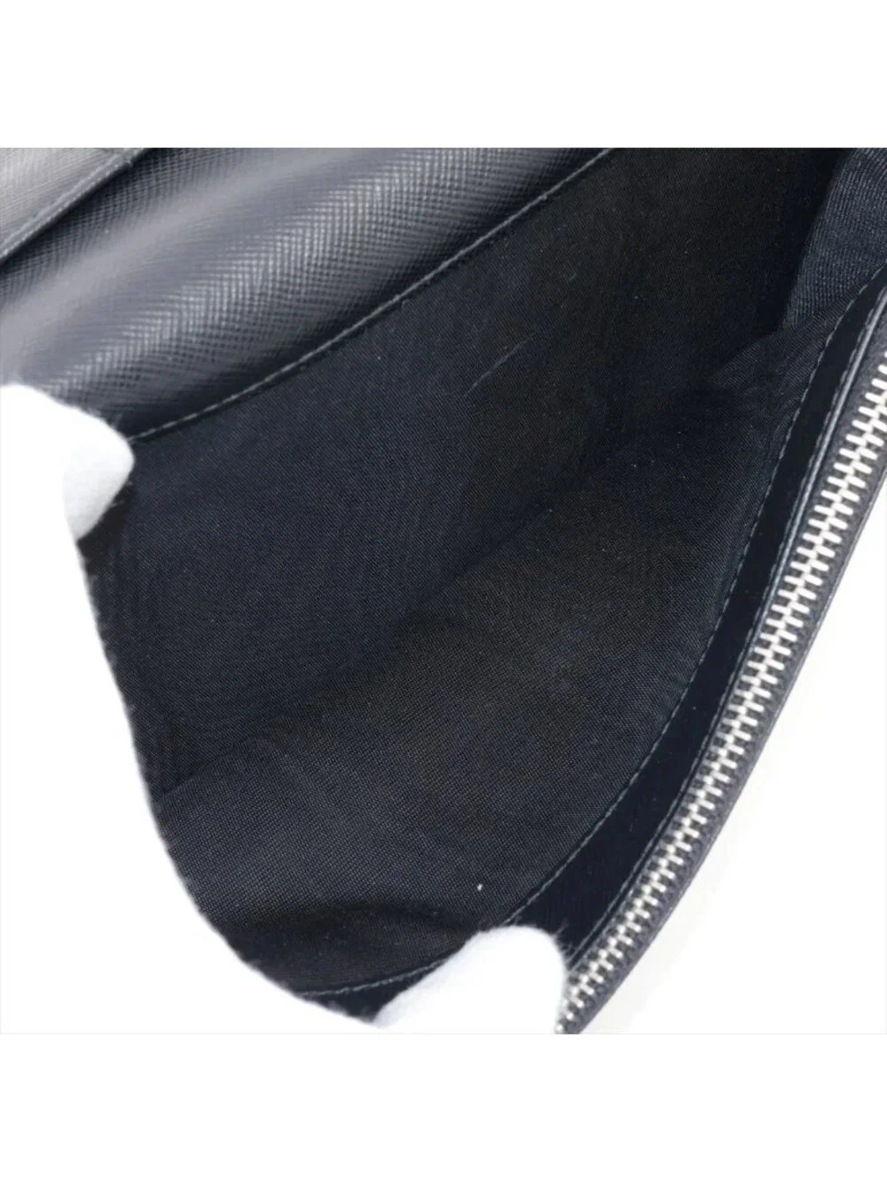 Prada Saffiano Leather Wallet Bifold Black